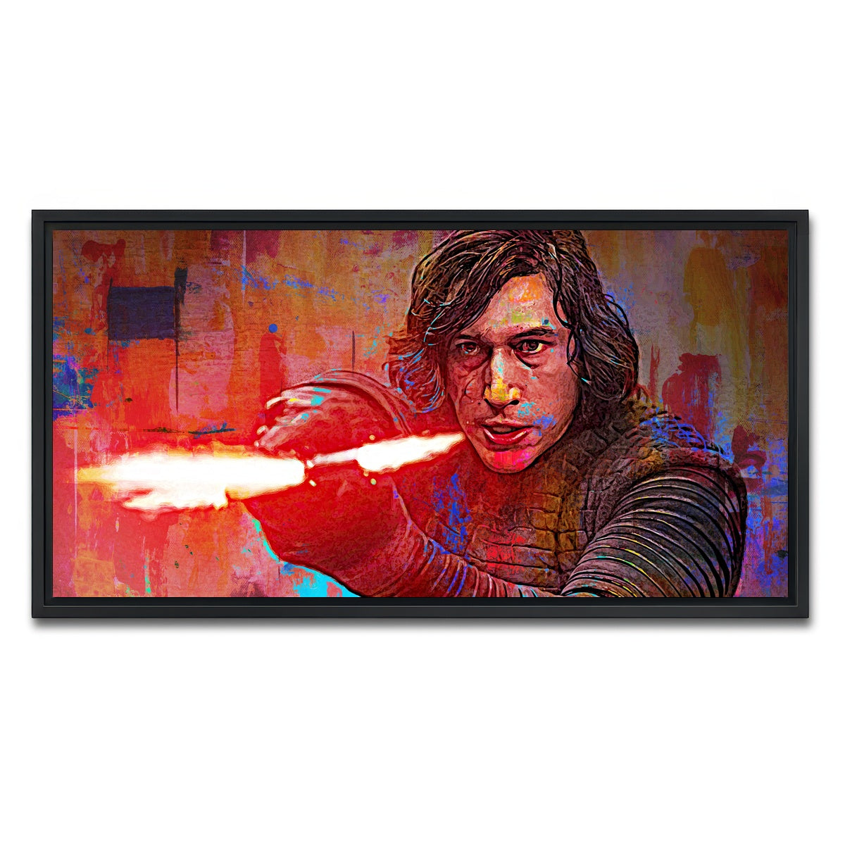 AUTO-MOCKUP WHITE | Kylo Ren | 1 Piece | Black Framed Canvas | group=2x1