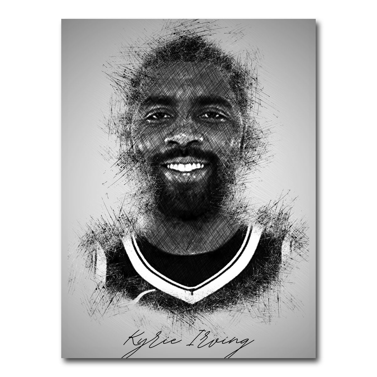 AUTO-MOCKUP WHITE | Kyrie Irving | 1 Piece | Gallery Wrap Canvas | group=3x4