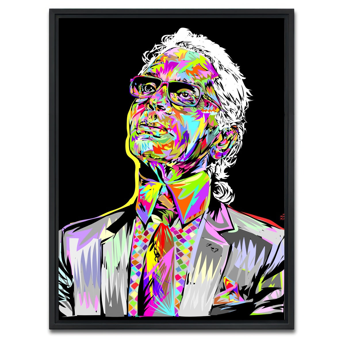 AUTO-MOCKUP WHITE | LAGERFELD | 1 Piece | Black Framed Canvas | group=3x4
