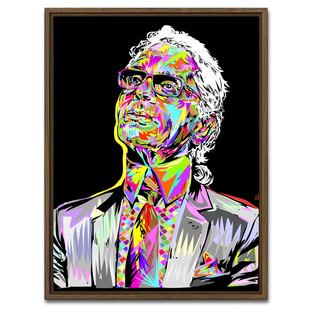 AUTO-MOCKUP WHITE | LAGERFELD | 1 Piece | Walnut Framed Canvas | group=3x4