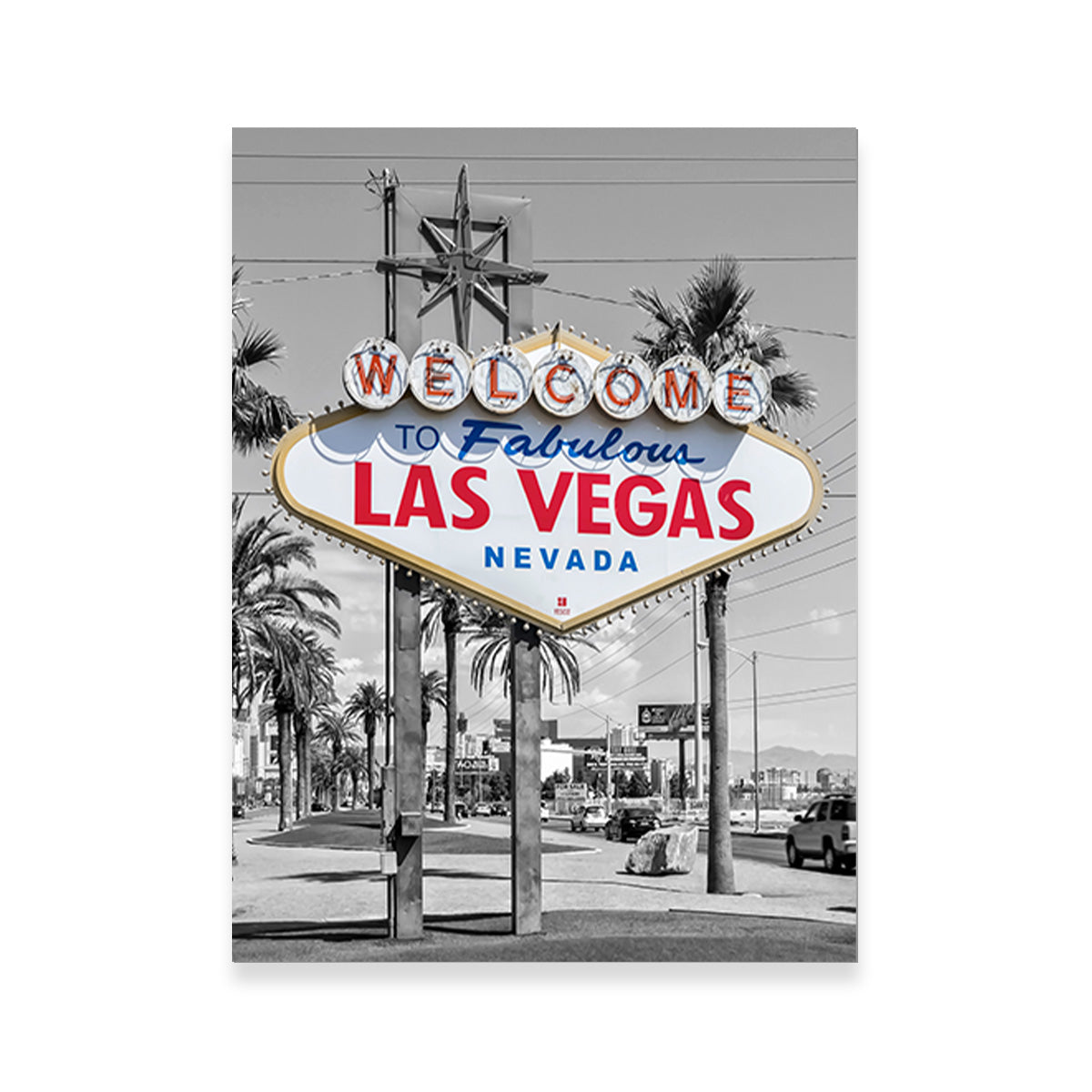 LAS VEGAS Sign - Colorkey Wall Art