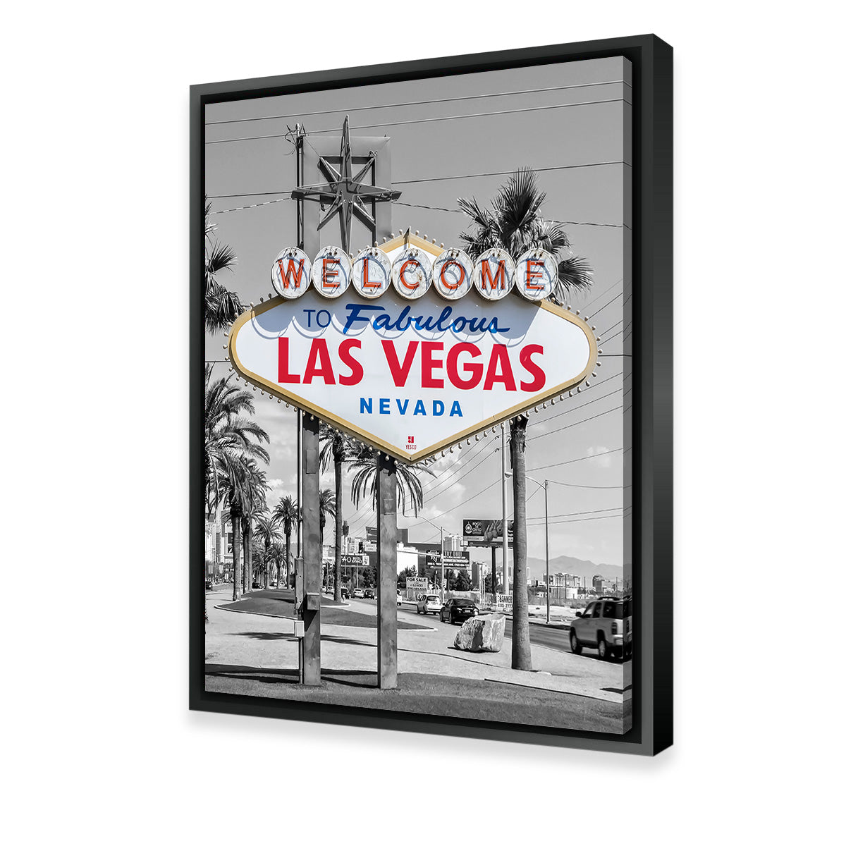LAS VEGAS Sign - Colorkey Wall Art
