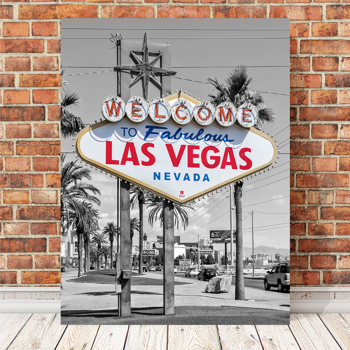 LAS VEGAS Sign - Colorkey Wall Art
