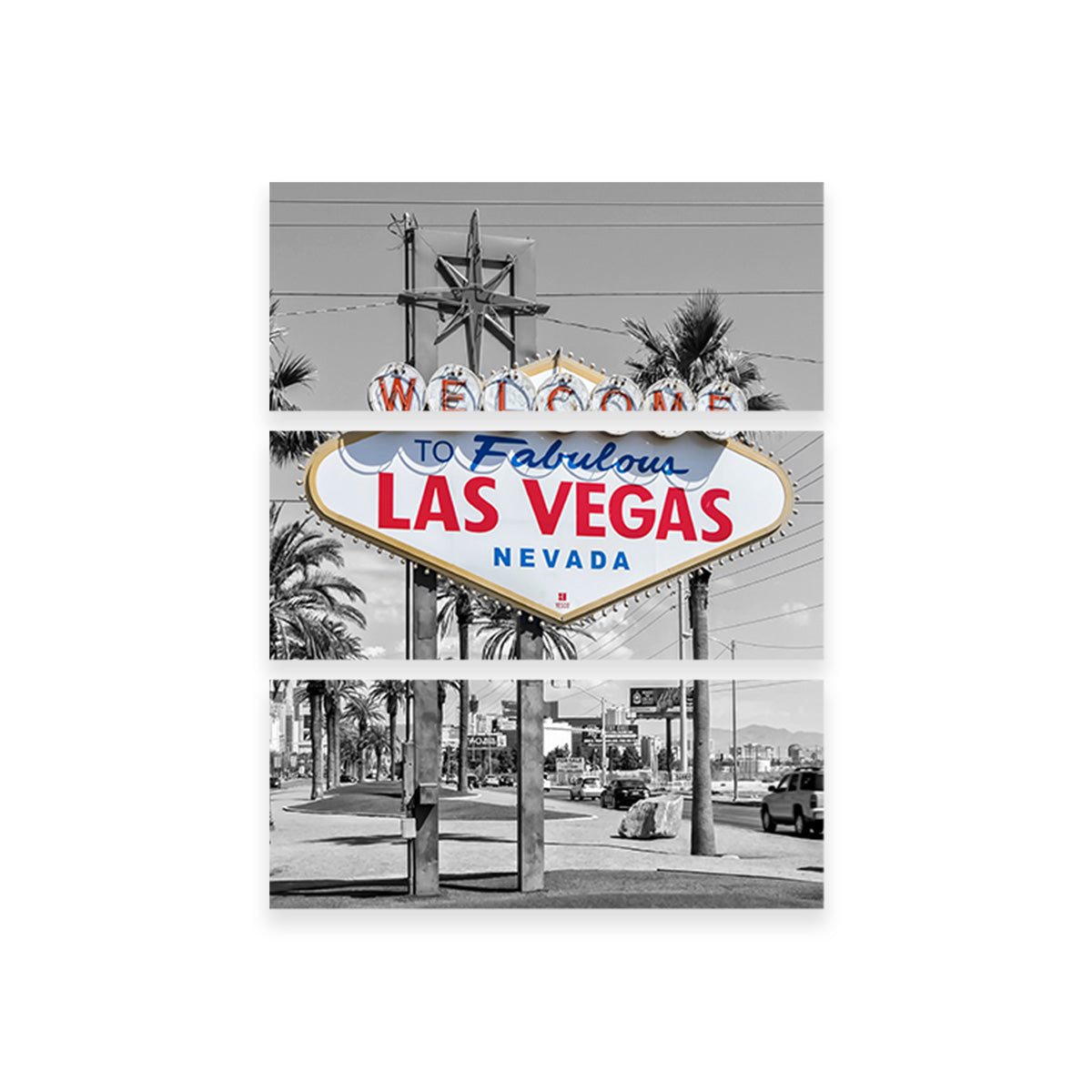 LAS VEGAS Sign - Colorkey Wall Art