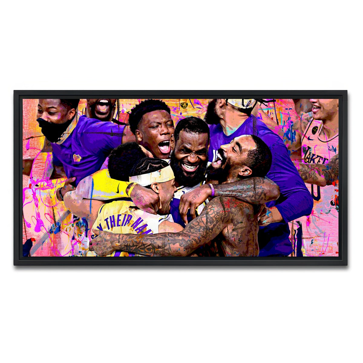 AUTO-MOCKUP WHITE | LA Celebration | 1 Piece | Black Framed Canvas | group=2x1