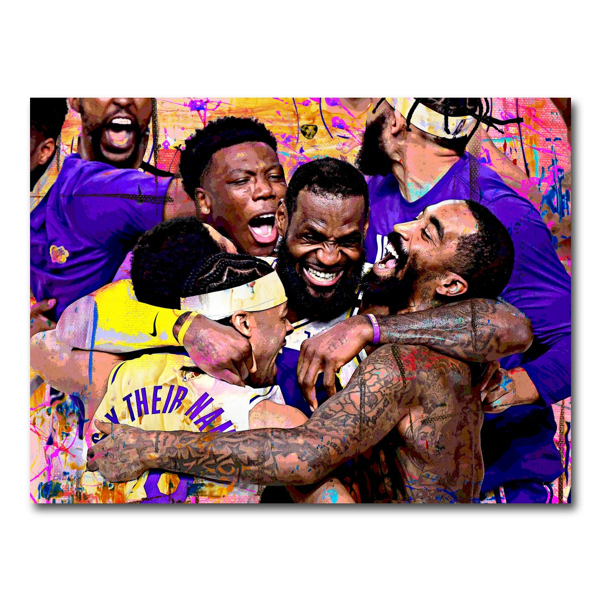 AUTO-MOCKUP WHITE | LA Celebration | 1 Piece | Gallery Wrap Canvas | group=4x3