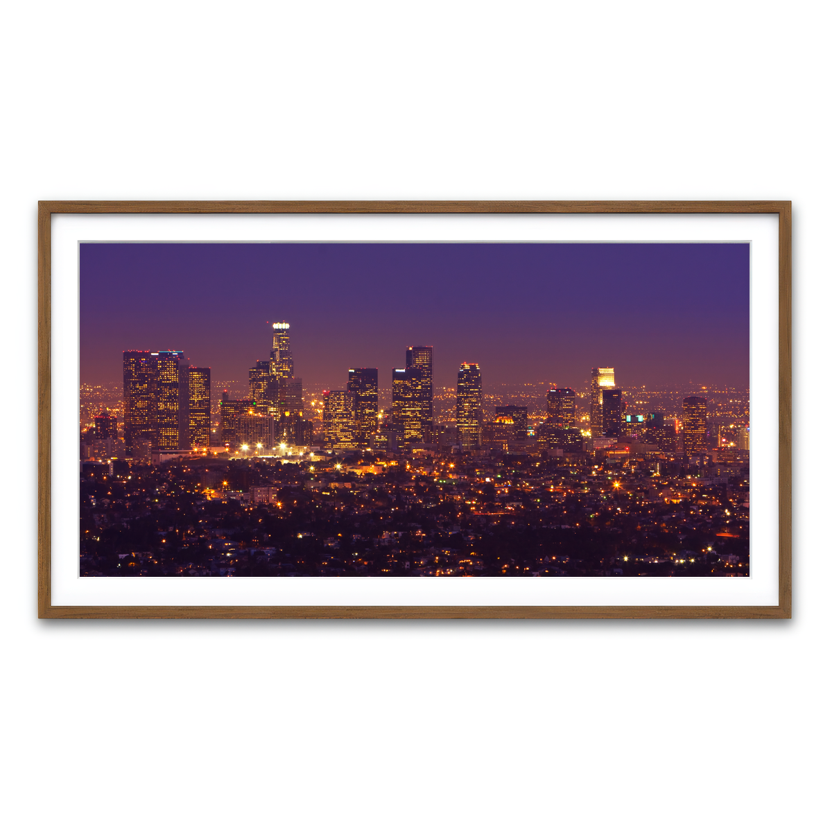 Framed Print 2x1 Walnut