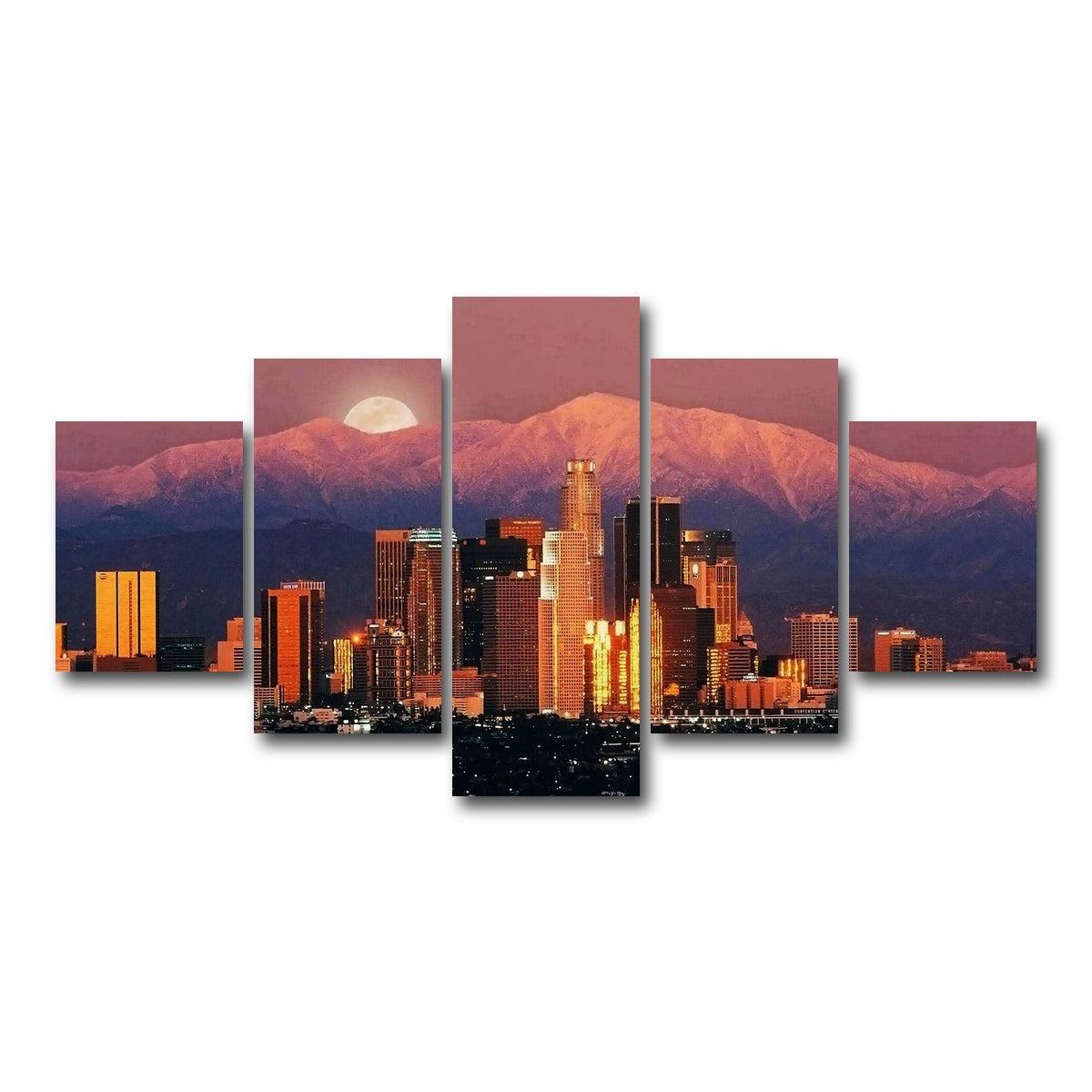 AUTO-MOCKUP WHITE | LA | 5 Piece | Gallery Wrap Canvas | group=5_short