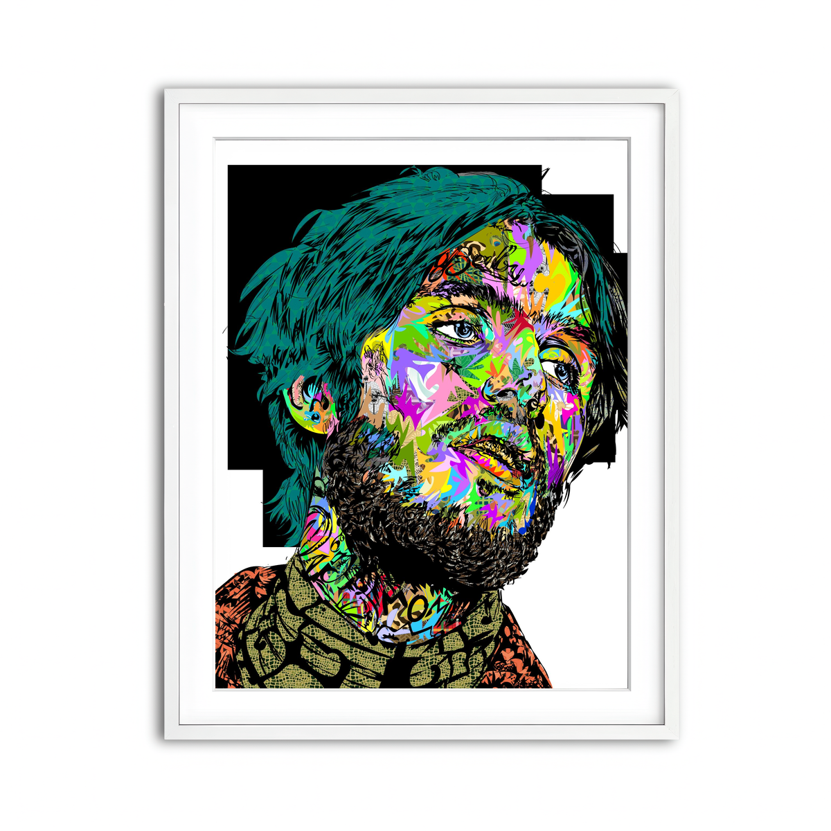 Framed Print 3x4 White