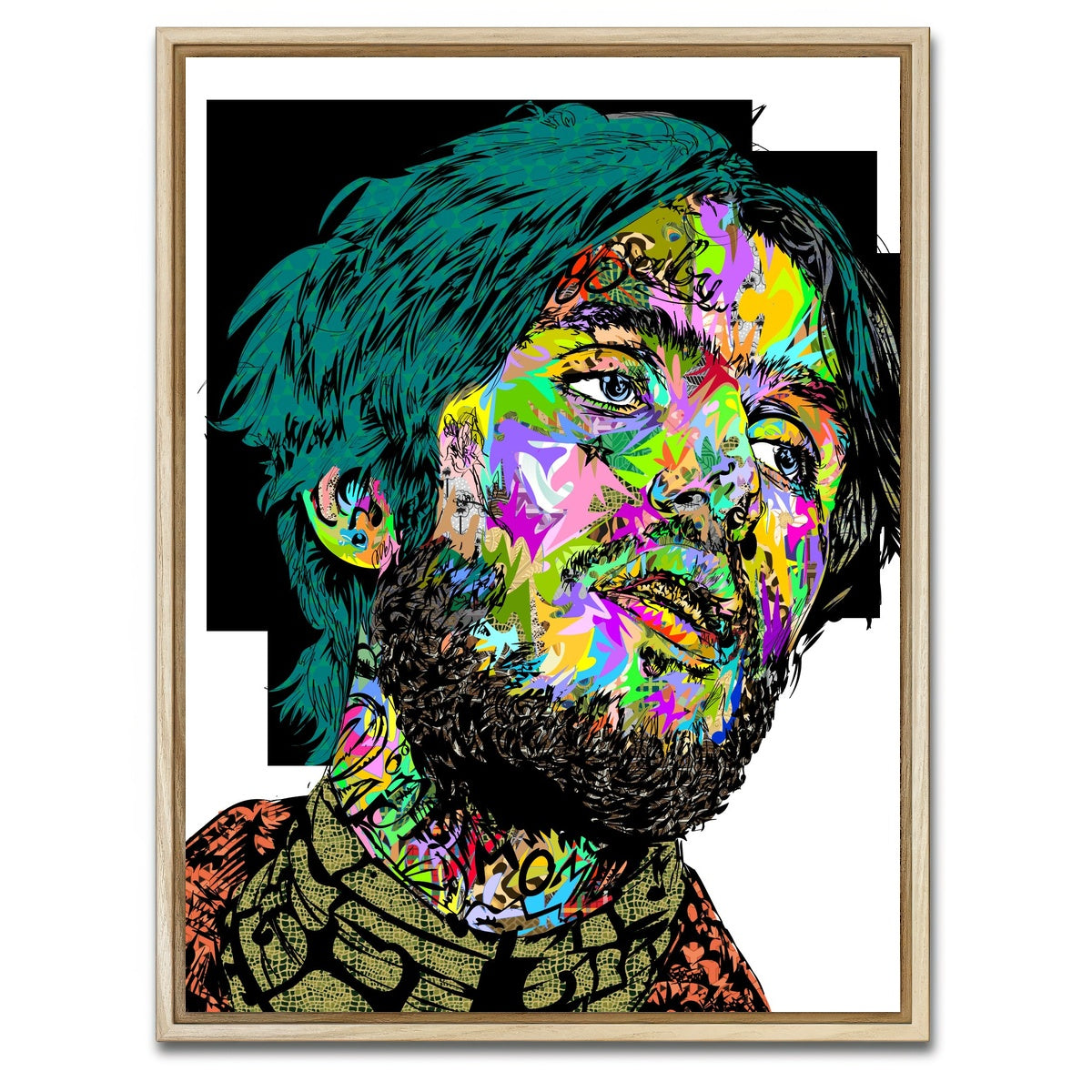 AUTO-MOCKUP WHITE | LIL PEEP Color | 1 Piece | Natural Framed Canvas | group=3x4