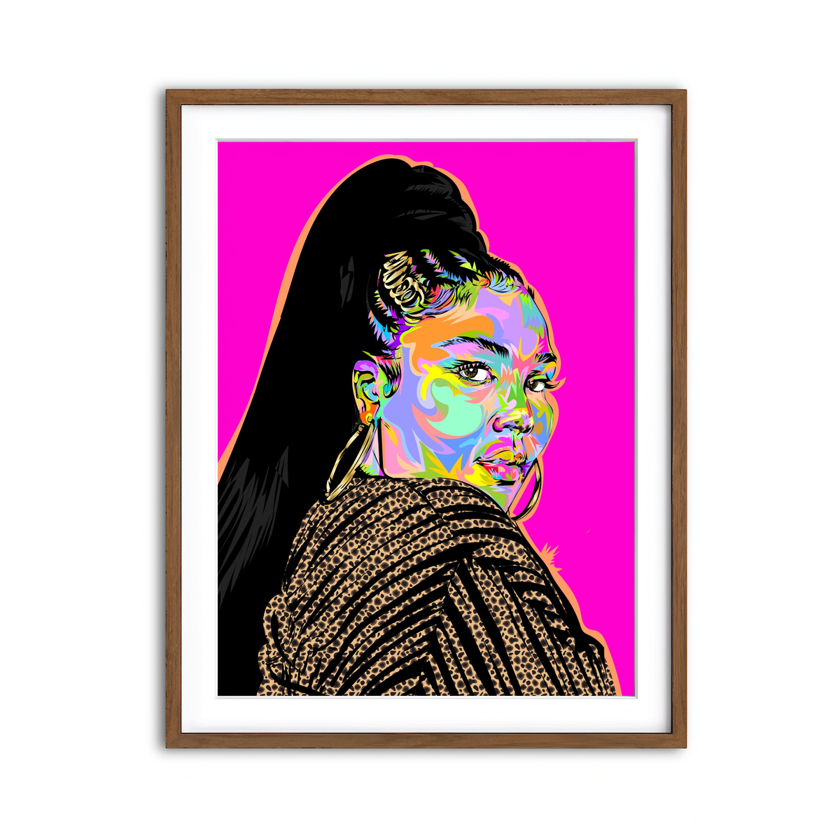 Framed Print 3x4 Walnut