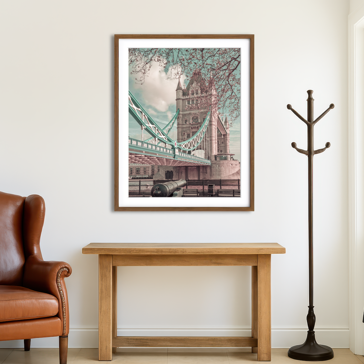 AUTO-MOCKUP ROOM | London Tower Bridge in Detail Wall Art
