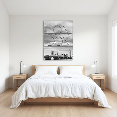 AUTO-MOCKUP ROOM | LONDON Westminster Bridge Text & Skyline