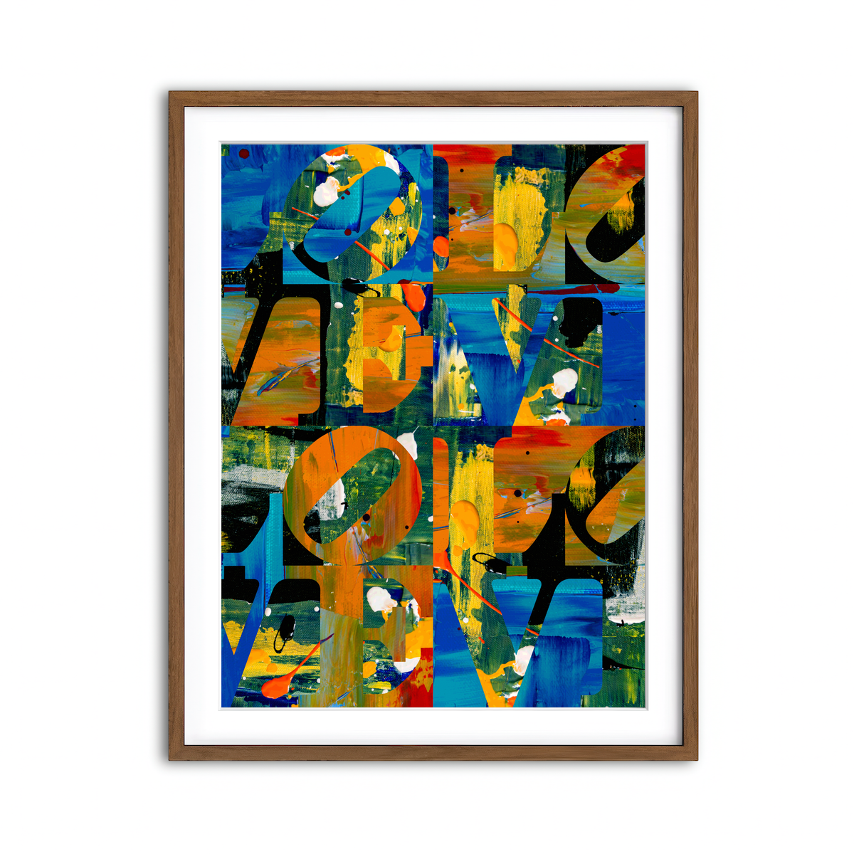 Framed Print 3x4 Walnut