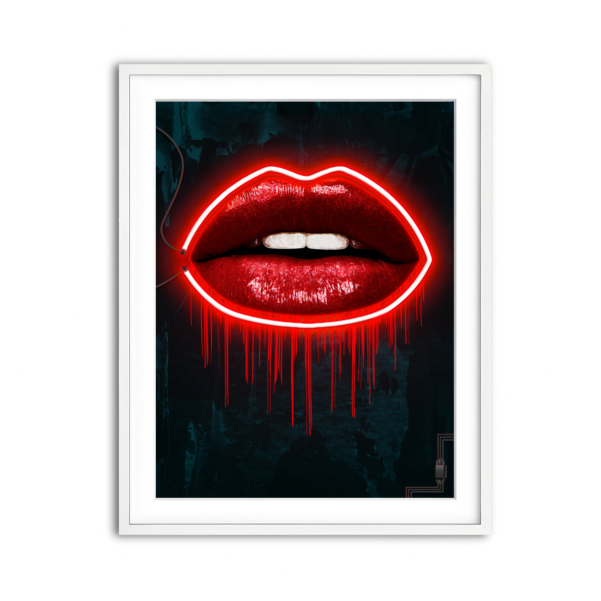Framed Print 3x4 White