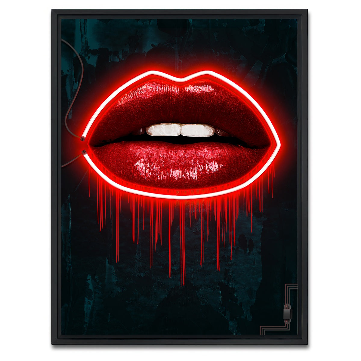 AUTO-MOCKUP WHITE | LV Lips | 1 Piece | Black Framed Canvas | group=3x4