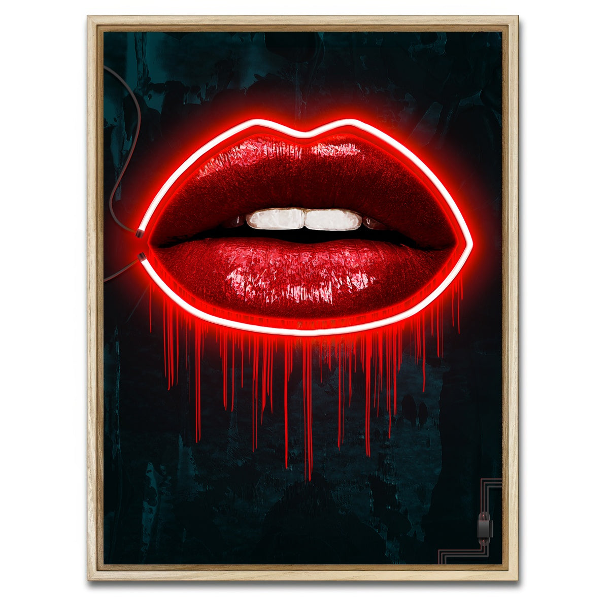 AUTO-MOCKUP WHITE | LV Lips | 1 Piece | Natural Framed Canvas | group=3x4