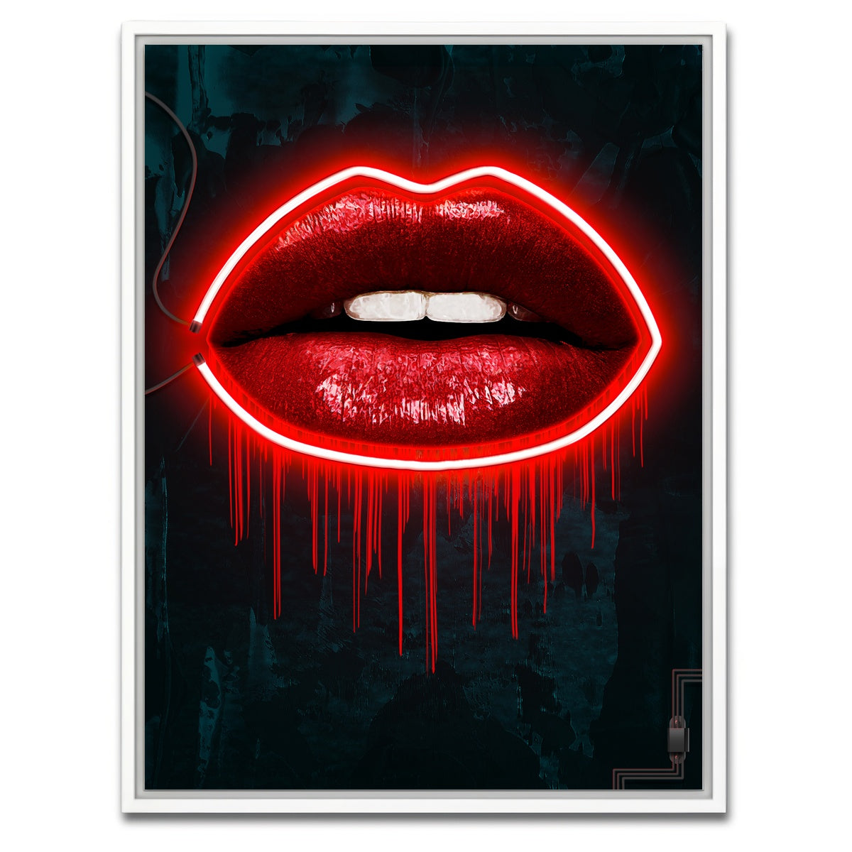 AUTO-MOCKUP WHITE | LV Lips | 1 Piece | White Framed Canvas | group=3x4