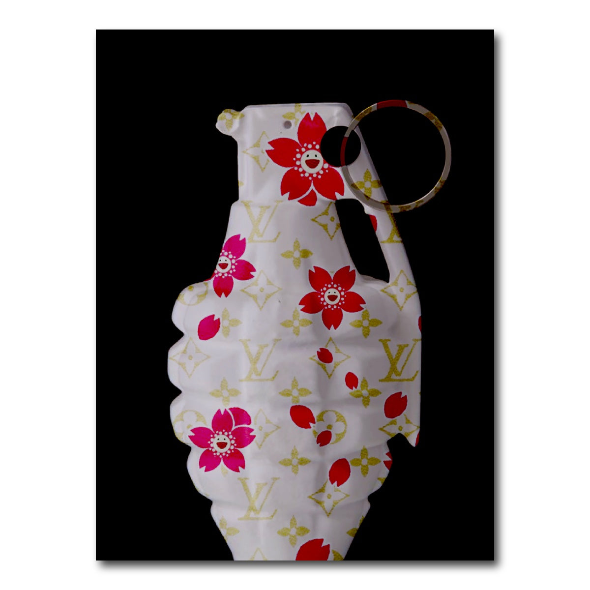 AUTO-MOCKUP WHITE | LV flowers Grenade | 1 Piece | Gallery Wrap Canvas | group=3x4