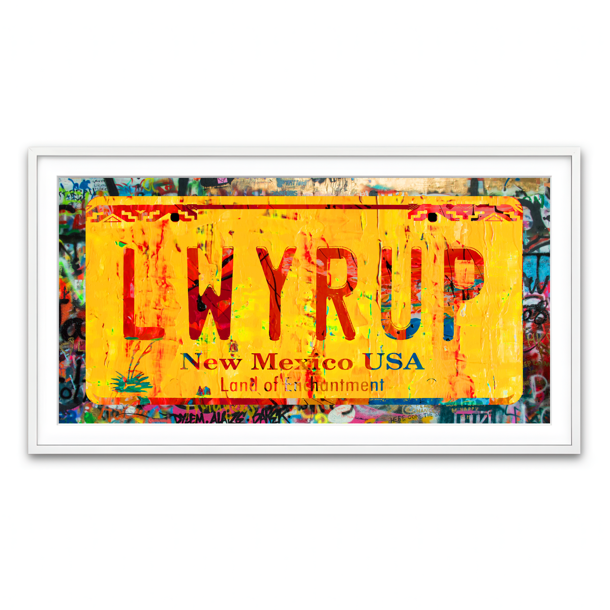 Framed Print 2x1 White