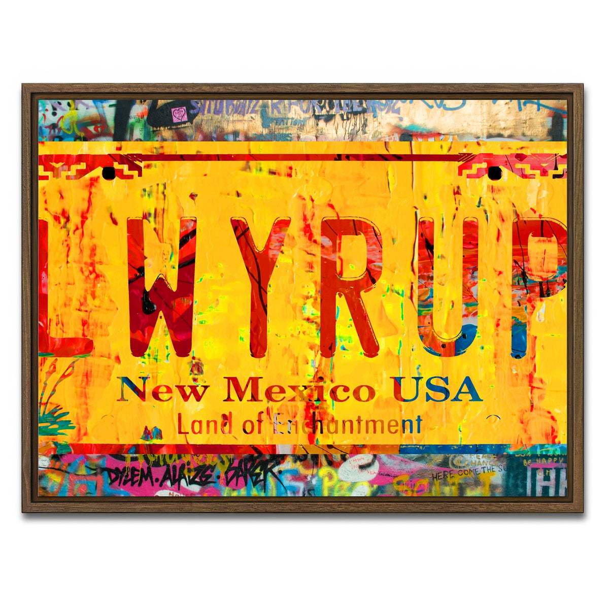 AUTO-MOCKUP WHITE | LWYRUP | 1 Piece | Walnut Framed Canvas | group=4x3