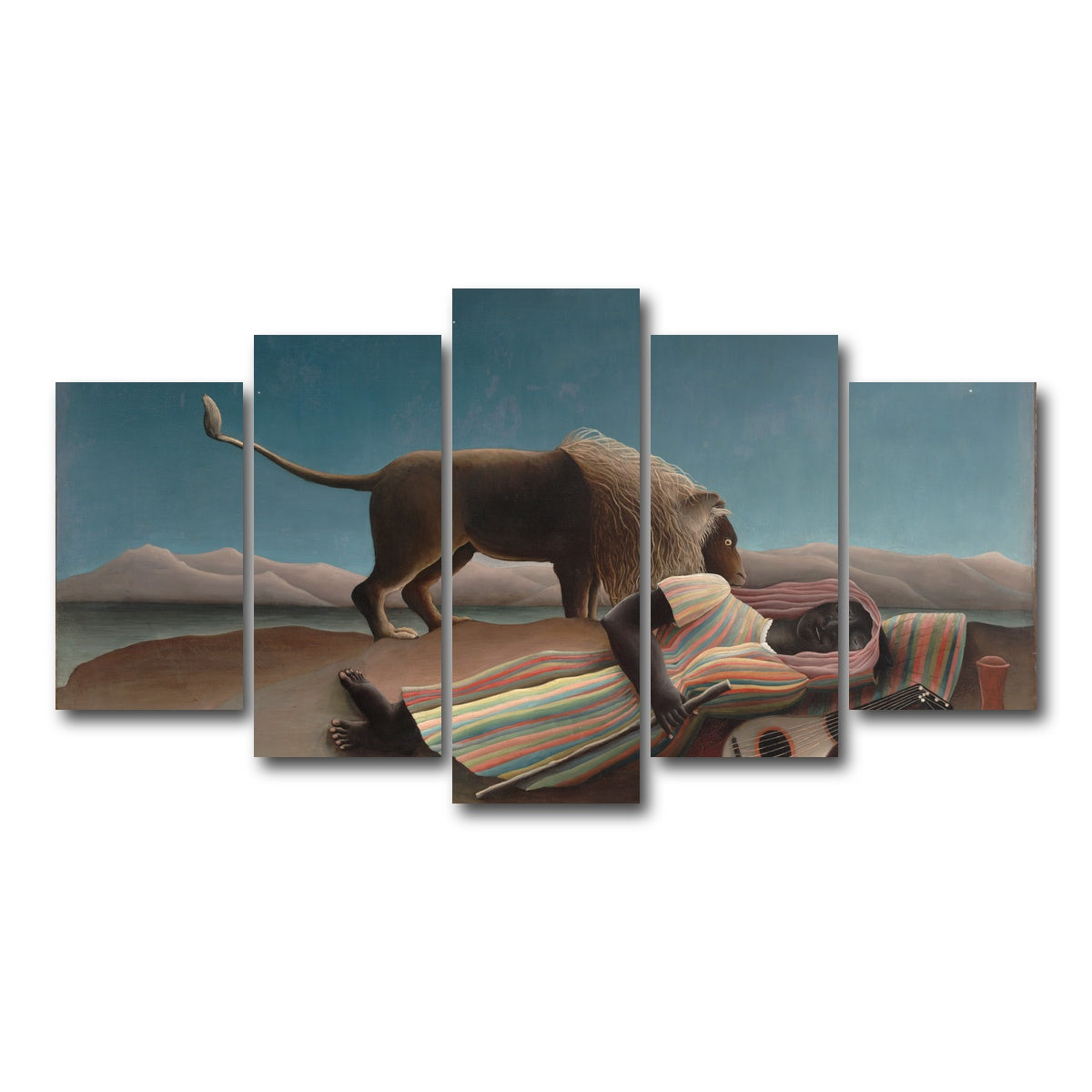 AUTO-MOCKUP WHITE | La Bohemienne endormie | 5 Piece | Gallery Wrap Canvas | group=5_normal