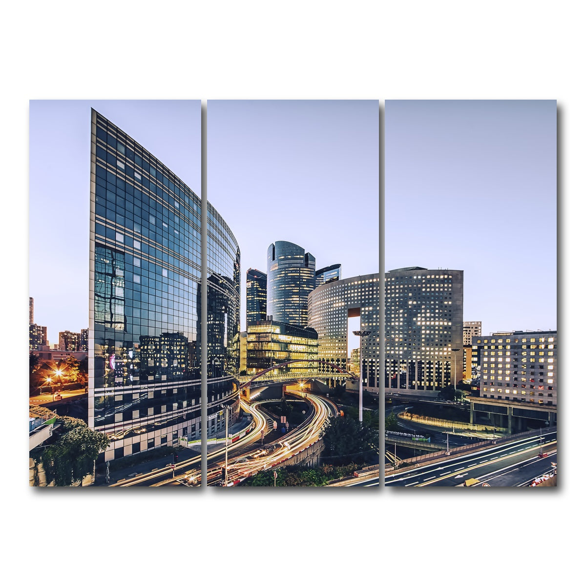 AUTO-MOCKUP WHITE | La Defense | 3 Piece | Gallery Wrap Canvas | group=8x18