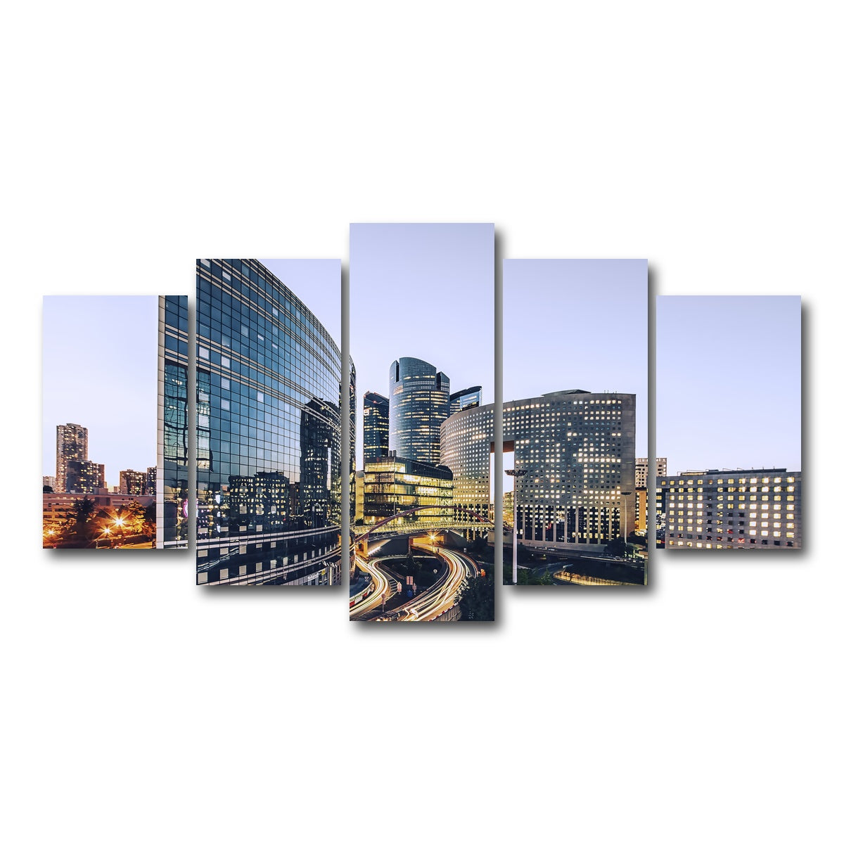 AUTO-MOCKUP WHITE | La Defense | 5 Piece | Gallery Wrap Canvas | group=5_normal