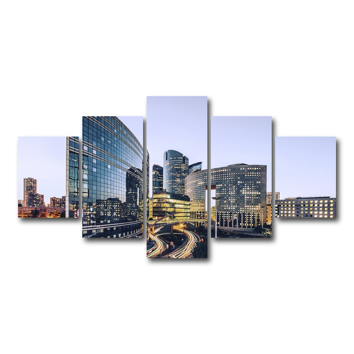 AUTO-MOCKUP WHITE | La Defense | 5 Piece | Gallery Wrap Canvas | group=5_short
