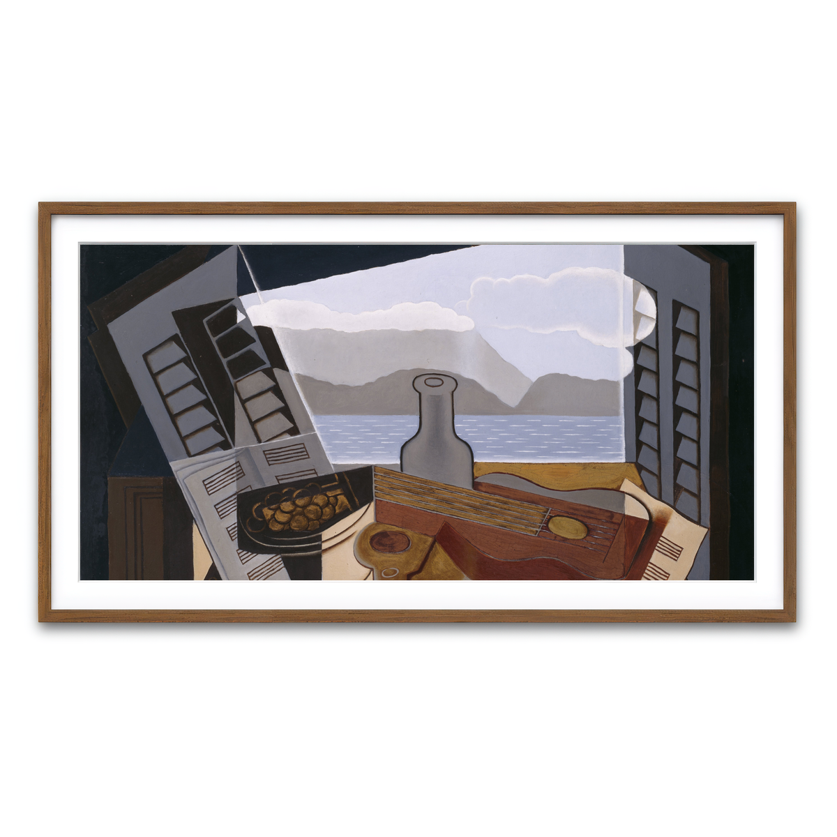 Framed Print 2x1 Walnut