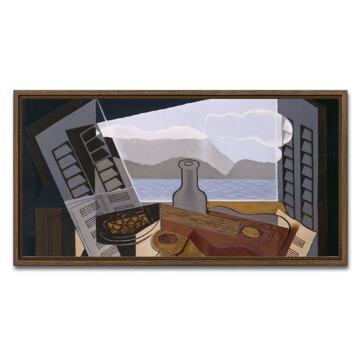 AUTO-MOCKUP WHITE | La Fenetre ouverte | 1 Piece | Walnut Framed Canvas | group=2x1