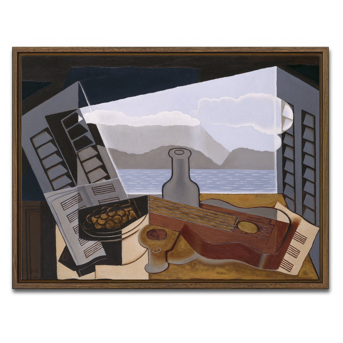 AUTO-MOCKUP WHITE | La Fenetre ouverte | 1 Piece | Walnut Framed Canvas | group=4x3