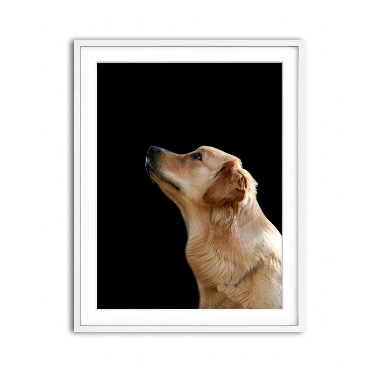 Framed Print 3x4 White