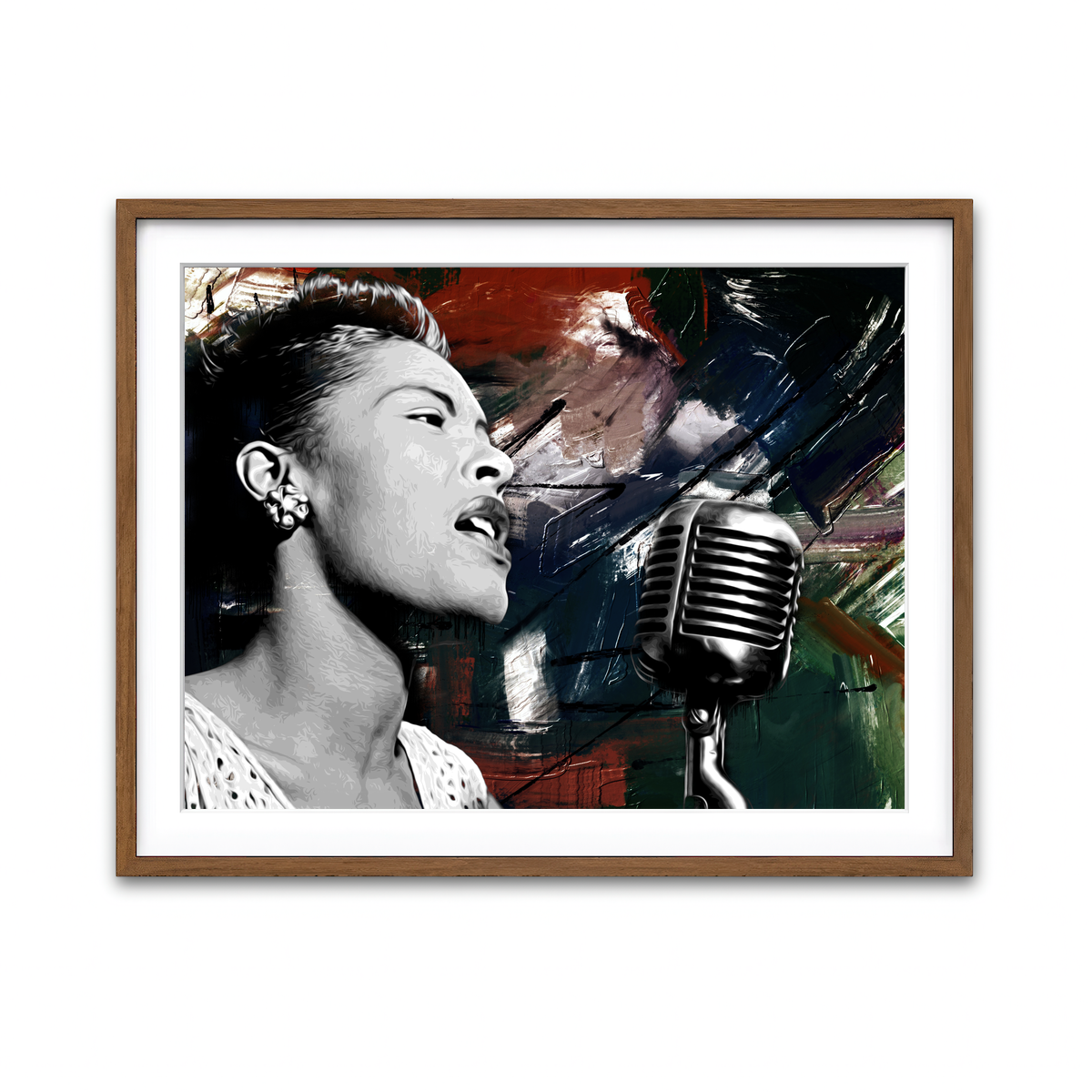 Framed Print 4x3 Walnut