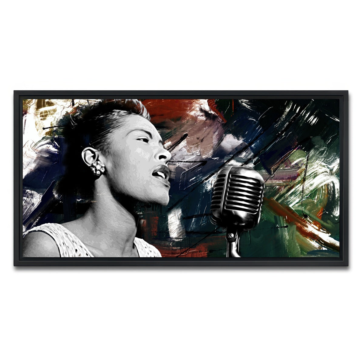 AUTO-MOCKUP WHITE | Lady Day | 1 Piece | Black Framed Canvas | group=2x1