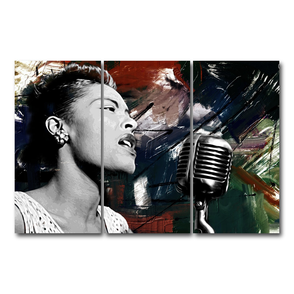 AUTO-MOCKUP WHITE | Lady Day | 3 Piece | Gallery Wrap Canvas | group=12x24