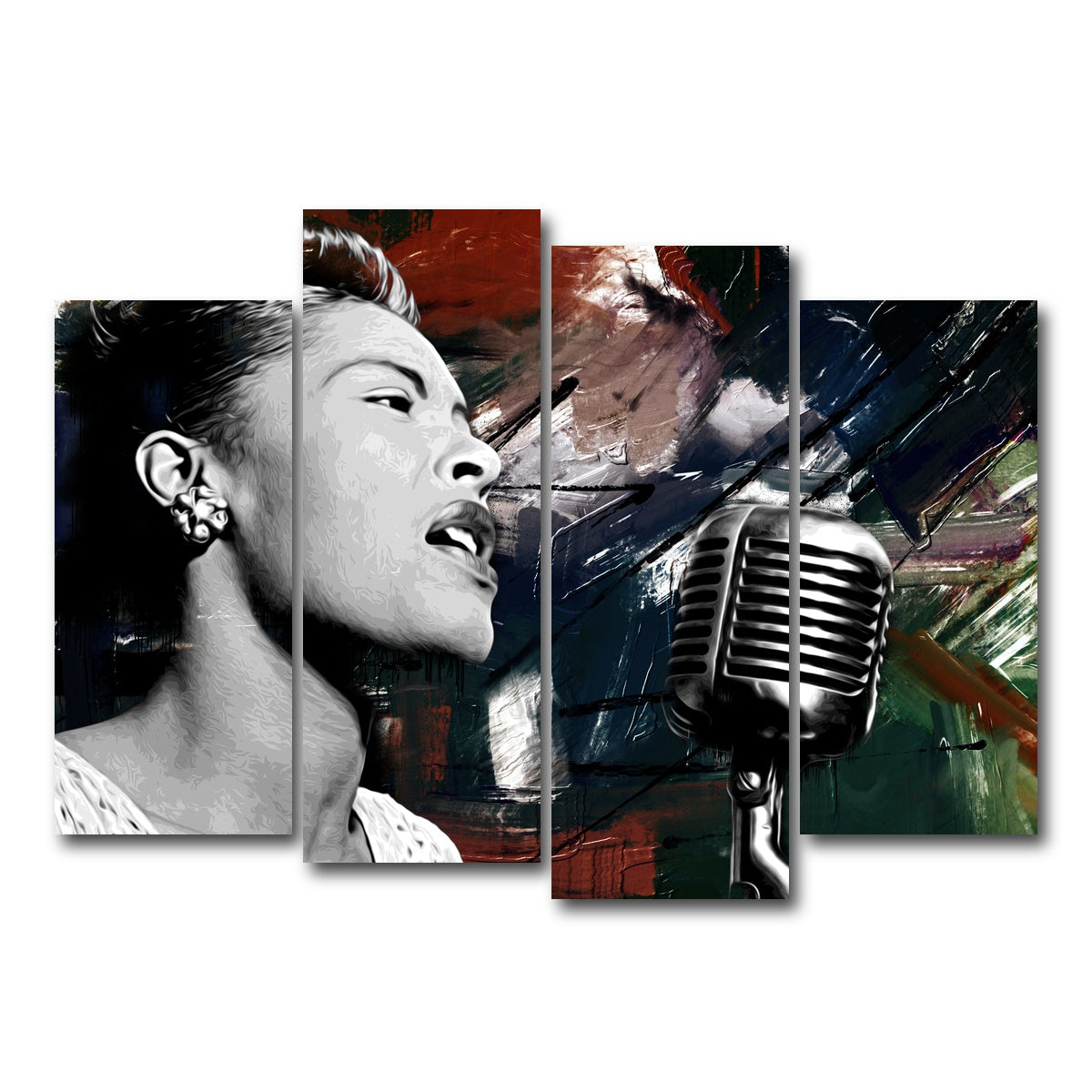 AUTO-MOCKUP WHITE | Lady Day | 4 Piece | Gallery Wrap Canvas | group=4_normal