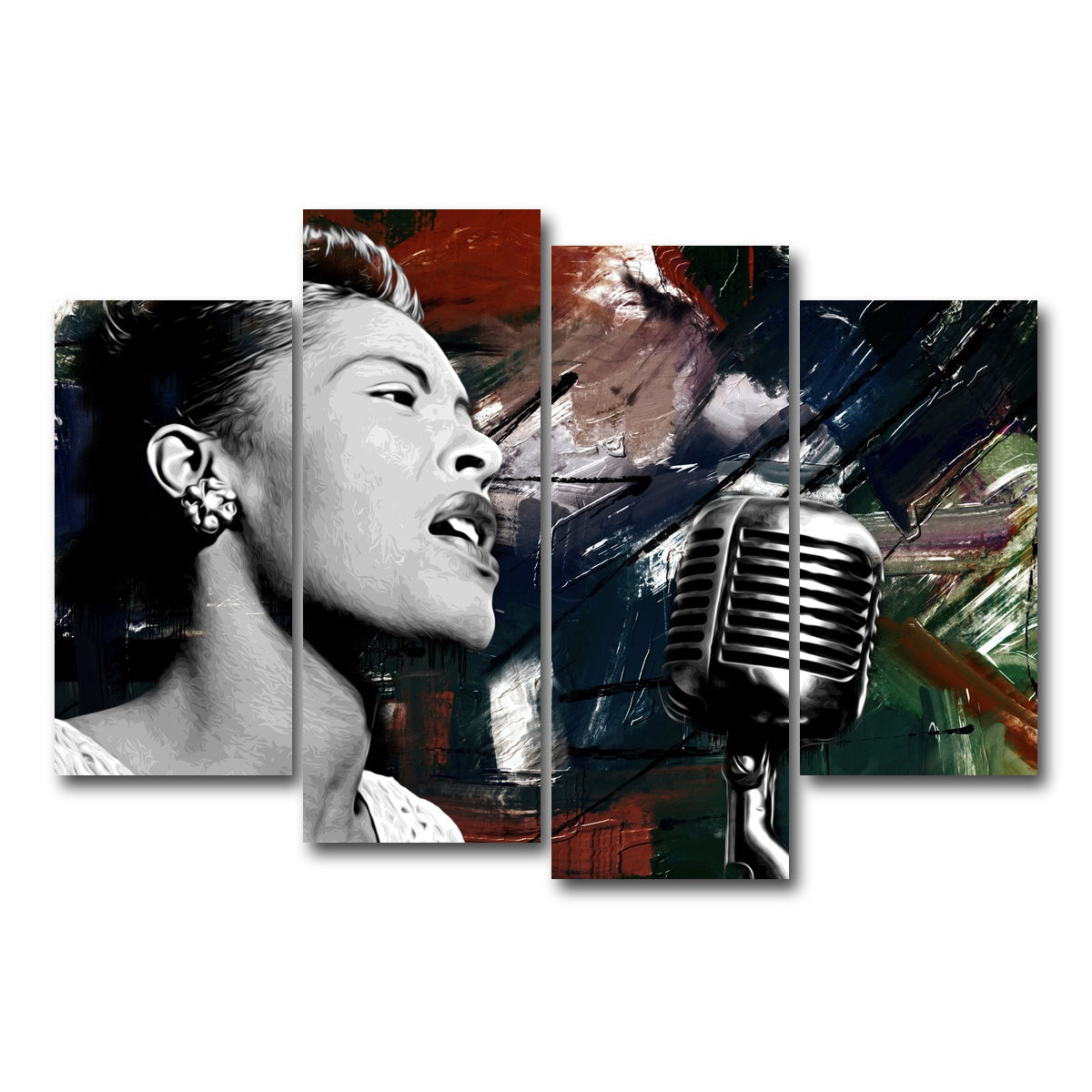 AUTO-MOCKUP WHITE | Lady Day | 4 Piece | Gallery Wrap Canvas | group=4_short