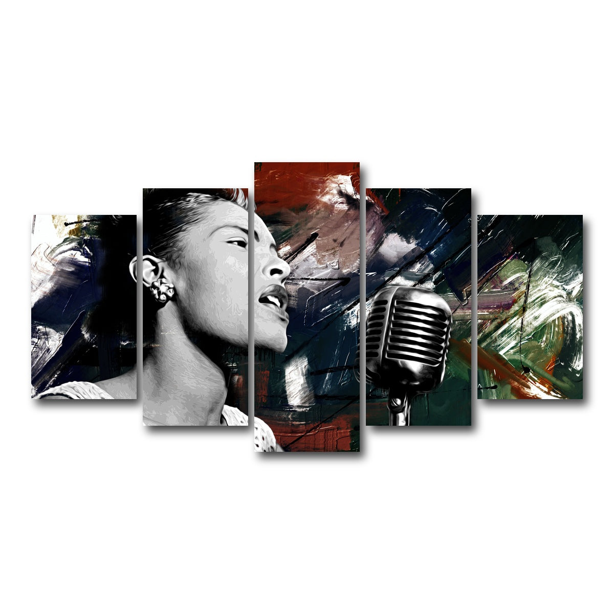 AUTO-MOCKUP WHITE | Lady Day | 5 Piece | Gallery Wrap Canvas | group=5_normal