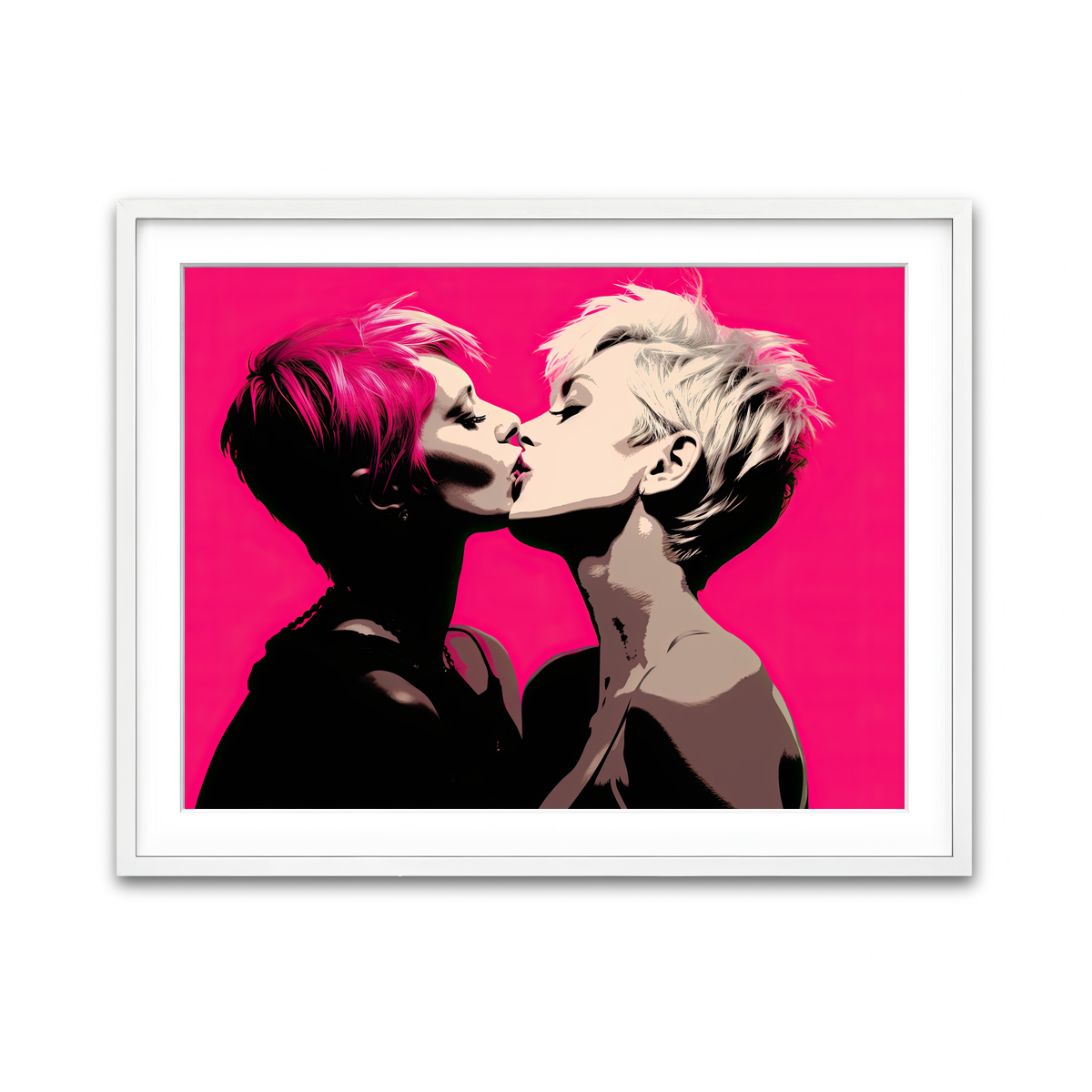 Framed Print 4x3 White