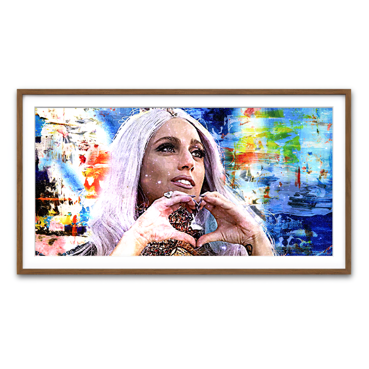 Framed Print 2x1 Walnut