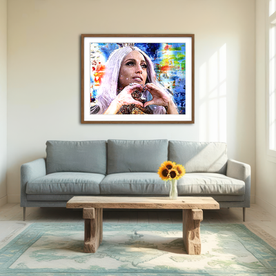 AUTO-MOCKUP ROOM | Lady Gaga Wall Art