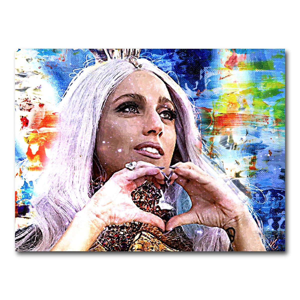 AUTO-MOCKUP WHITE | Lady Gaga | 1 Piece | Gallery Wrap Canvas | group=4x3
