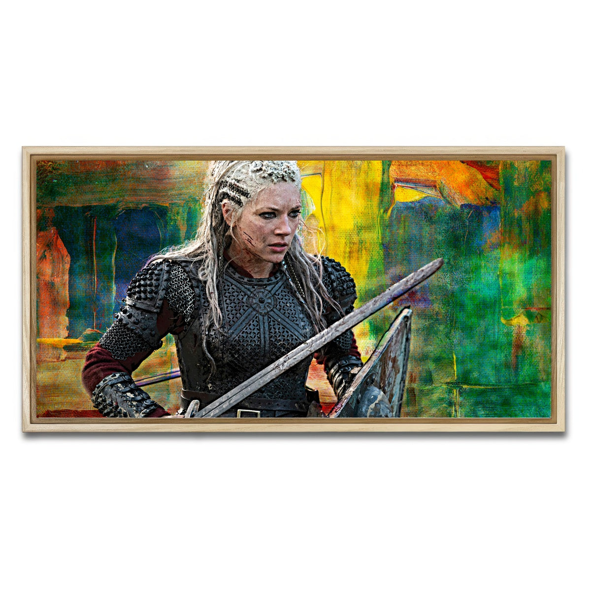 AUTO-MOCKUP WHITE | Lagertha | 1 Piece | Natural Framed Canvas | group=2x1