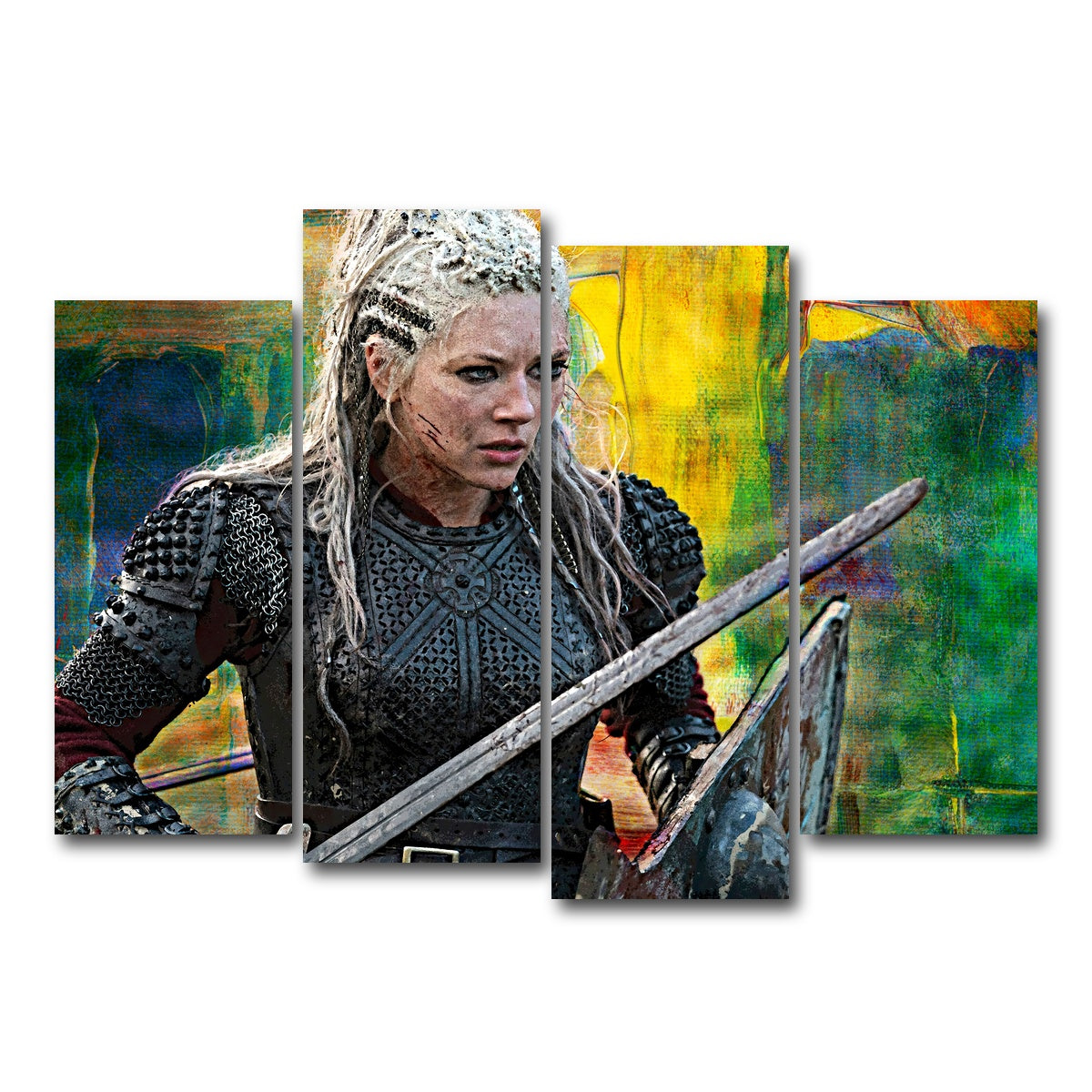 AUTO-MOCKUP WHITE | Lagertha | 4 Piece | Gallery Wrap Canvas | group=4_normal