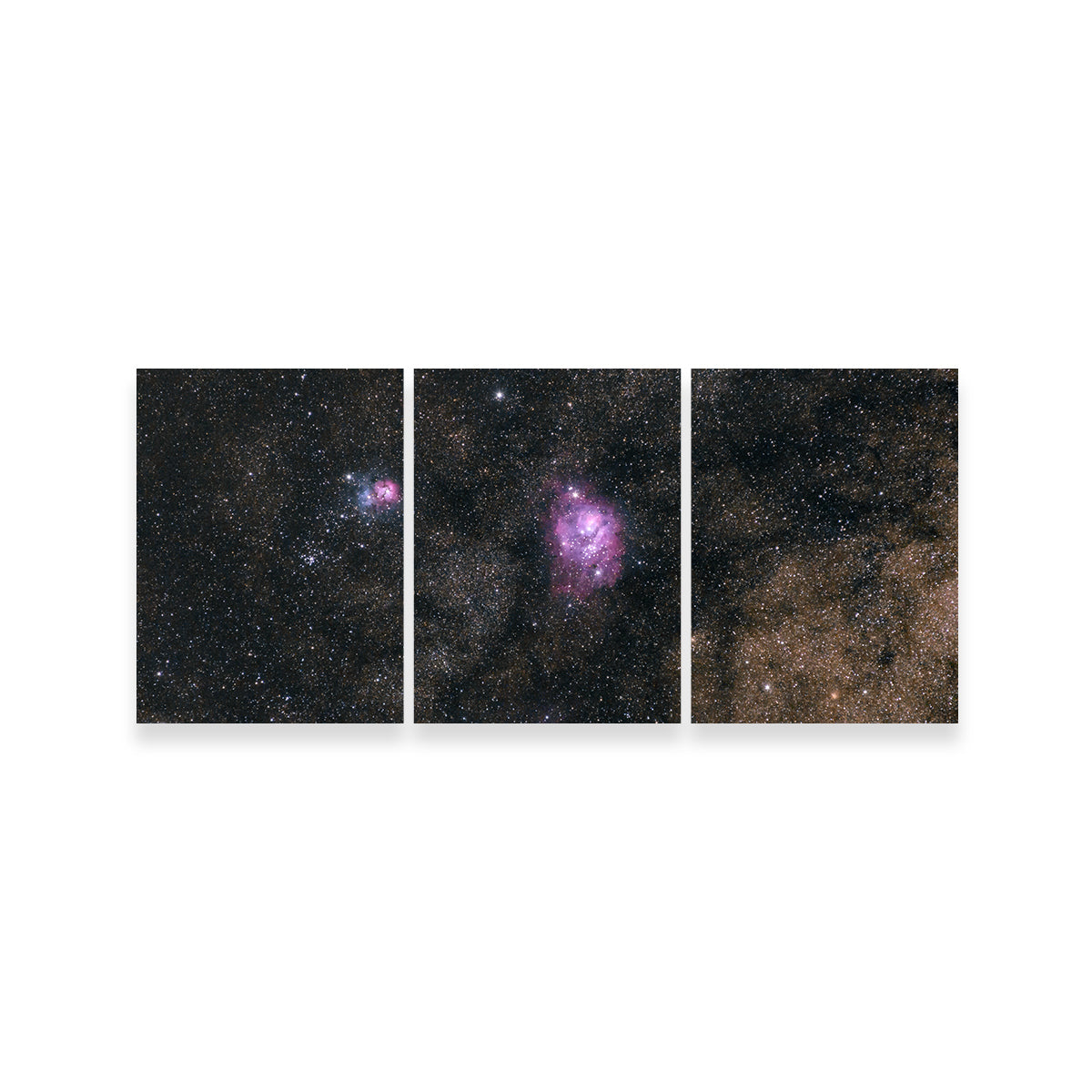 Lagoon and Trifid Nebula