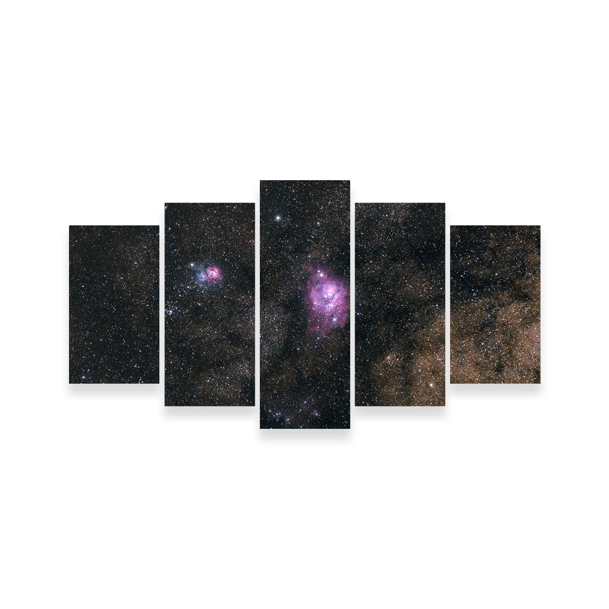 Lagoon and Trifid Nebula