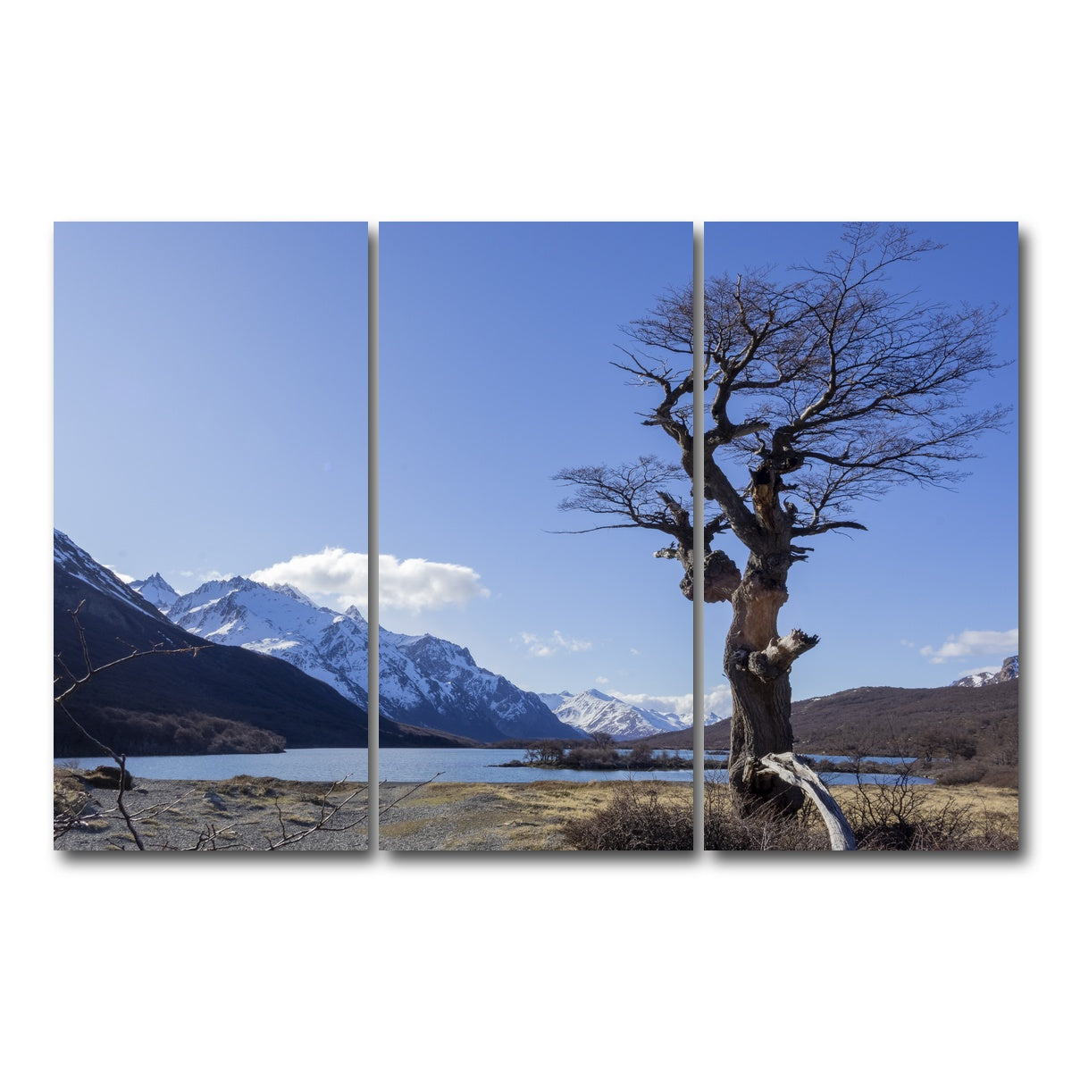 AUTO-MOCKUP WHITE | Laguna Hija - El Chalten | 3 Piece | Gallery Wrap Canvas | group=12x24