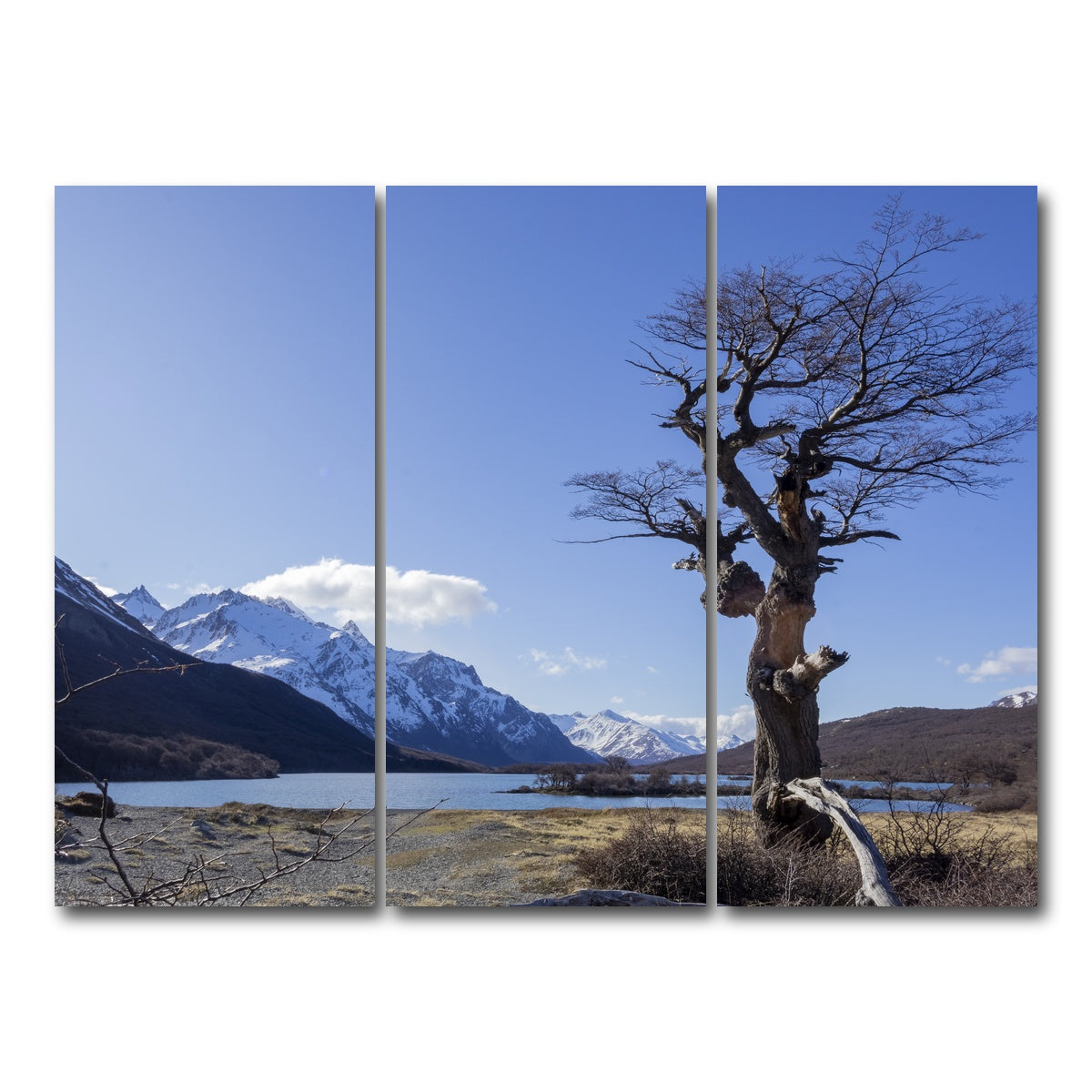 AUTO-MOCKUP WHITE | Laguna Hija - El Chalten | 3 Piece | Gallery Wrap Canvas | group=8x18