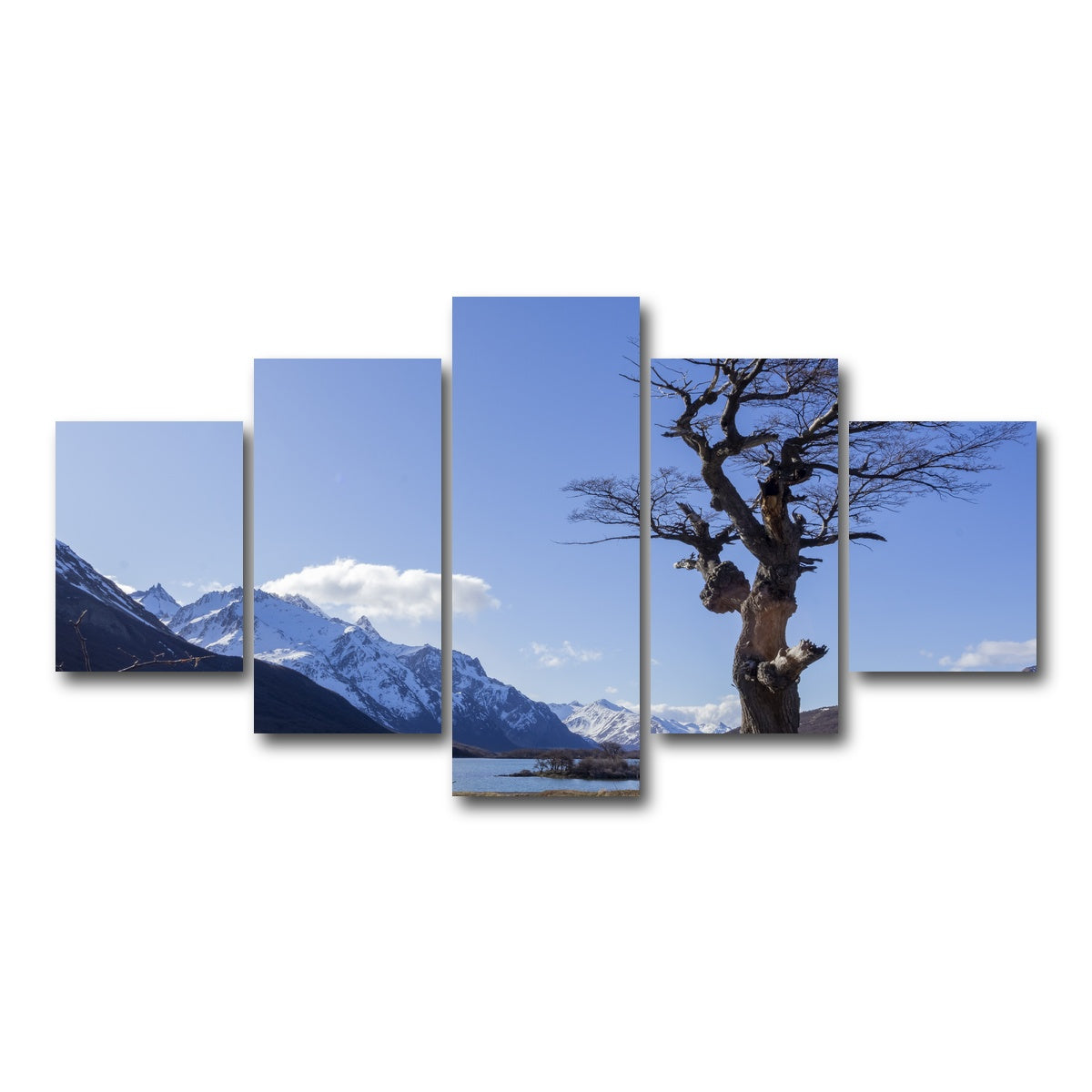 AUTO-MOCKUP WHITE | Laguna Hija - El Chalten | 5 Piece | Gallery Wrap Canvas | group=5_short